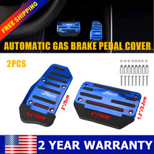 Universal Blue Car Non-Slip Automatic Gas Brake Foot Pedal Pad Cover Kit Durable