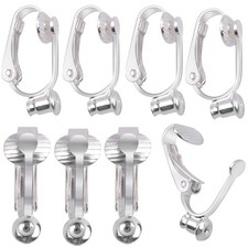 20 Pcs Clip-On Earring Converter Clip On Backs Parts Components Findings