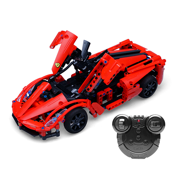 CaDa C51009W Ferrari RedStorm Car RC Remote Control Brick Building Kit 1:8 Scale