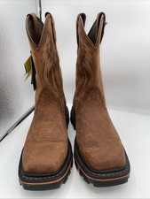 CODY JAMES MEN'S 11" DECIMATOR WESTERN WORK BOOTS - SOFT TOE Size 9D