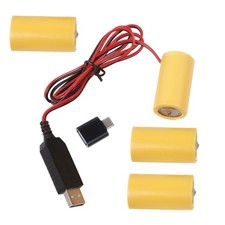LR14 C Battery Eliminators,USB Power Supply 4pcs 1.5V Batteries Eliminate Cable
