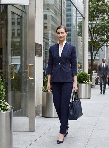 MISOOK 2 PIECE INDIGO BLUE KNIT SUIT, JACKET AND PANTS, SIZE SMALL, NWOT