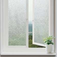 Window Privacy Film Frosted Glass Film, Decorative Cling UV17.5 x 78.7 inches