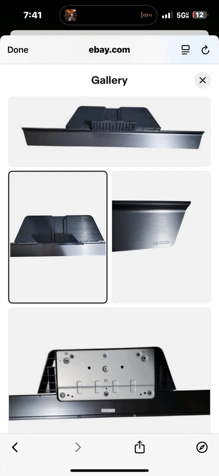 LG OLED55C9 OLED55CX OLED55C1 OLED65C9 OLED65CX OLED65C1 Base de Soporte (MAM652452) Foto 3 de 4