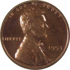 1953 Lincoln Wheat Cent Penny Proof 1c Coin SKU:I23582