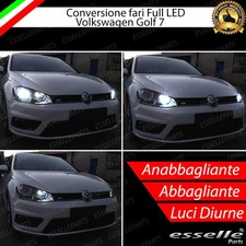 KIT FARI FULL LED VW VOLKSWAGEN GOLF 7 ANABBAGLIANTI H7 + ABBAGLIANTI DIURNE H15
