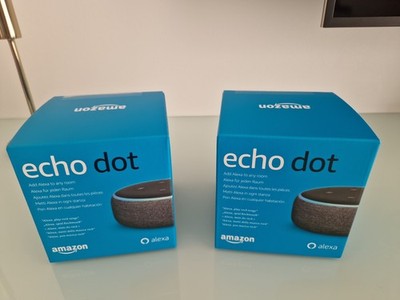 Amazon Echo Dot 3. Generation, Anthrazit Schwarz, Alexa, Smart Lautsprecher