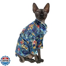 Traditional Culture Sphynx Hairless Cat Cotton T-Shirts Clothes Pet Sweater C