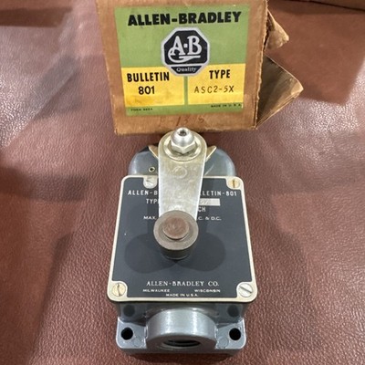 Allen Bradley Bulletin 801 Type ASC2-5X Limit Switch Max Volts 600 Ac & Dc