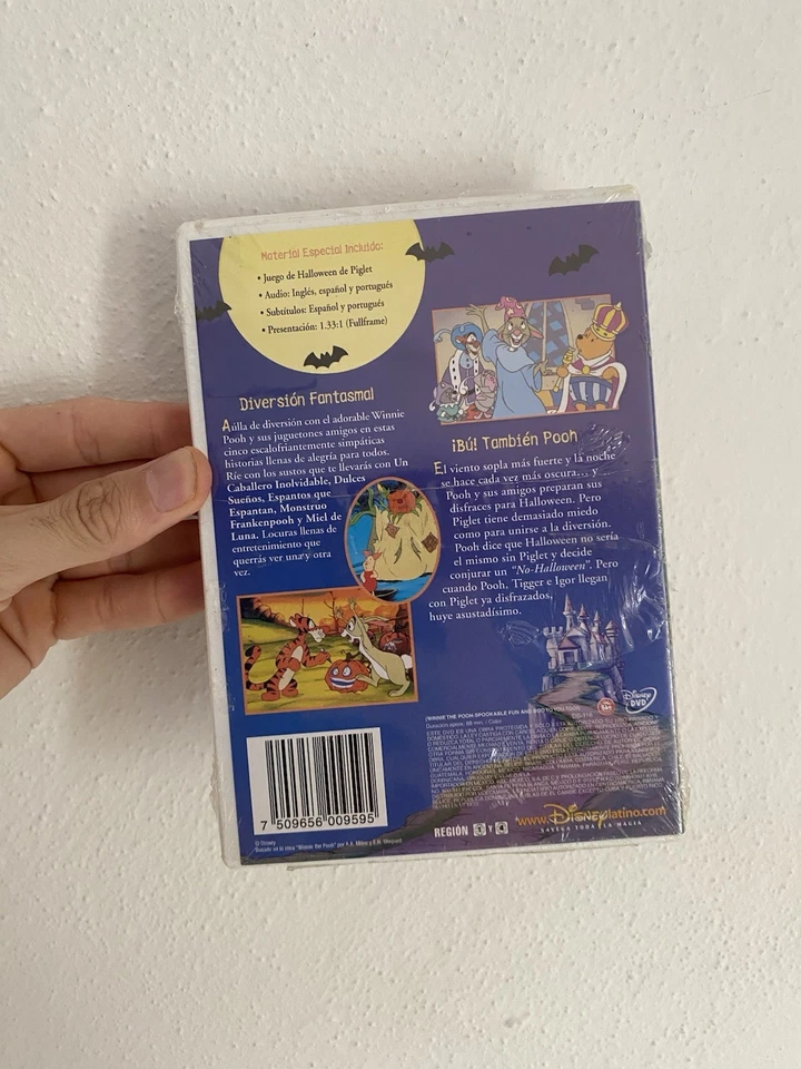 Winnie The Pooh-Spookable Fun And Boo To You, Too!  DVD (Spanish) Latin RARE NEW - Image 2 of 4