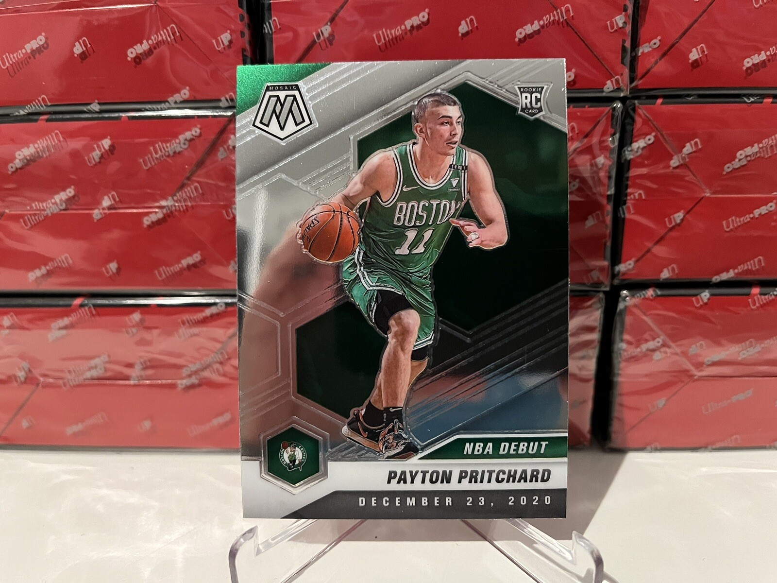 2020-21 NBA Mosaic Payton Pritchard #269 NBA Debut Base Rookie Card