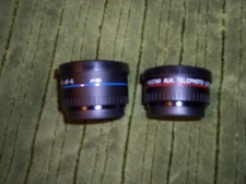 Tristar Aux Wide Angle Lens and Aux Telephoto Lens for AF-5 With Cap in Case l 