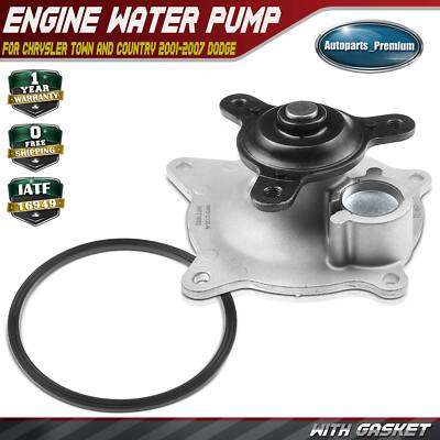 Engine Water Pump for Chrysler Town & Country Voyager 01-07 Caravan V6 3.3L 3.8L