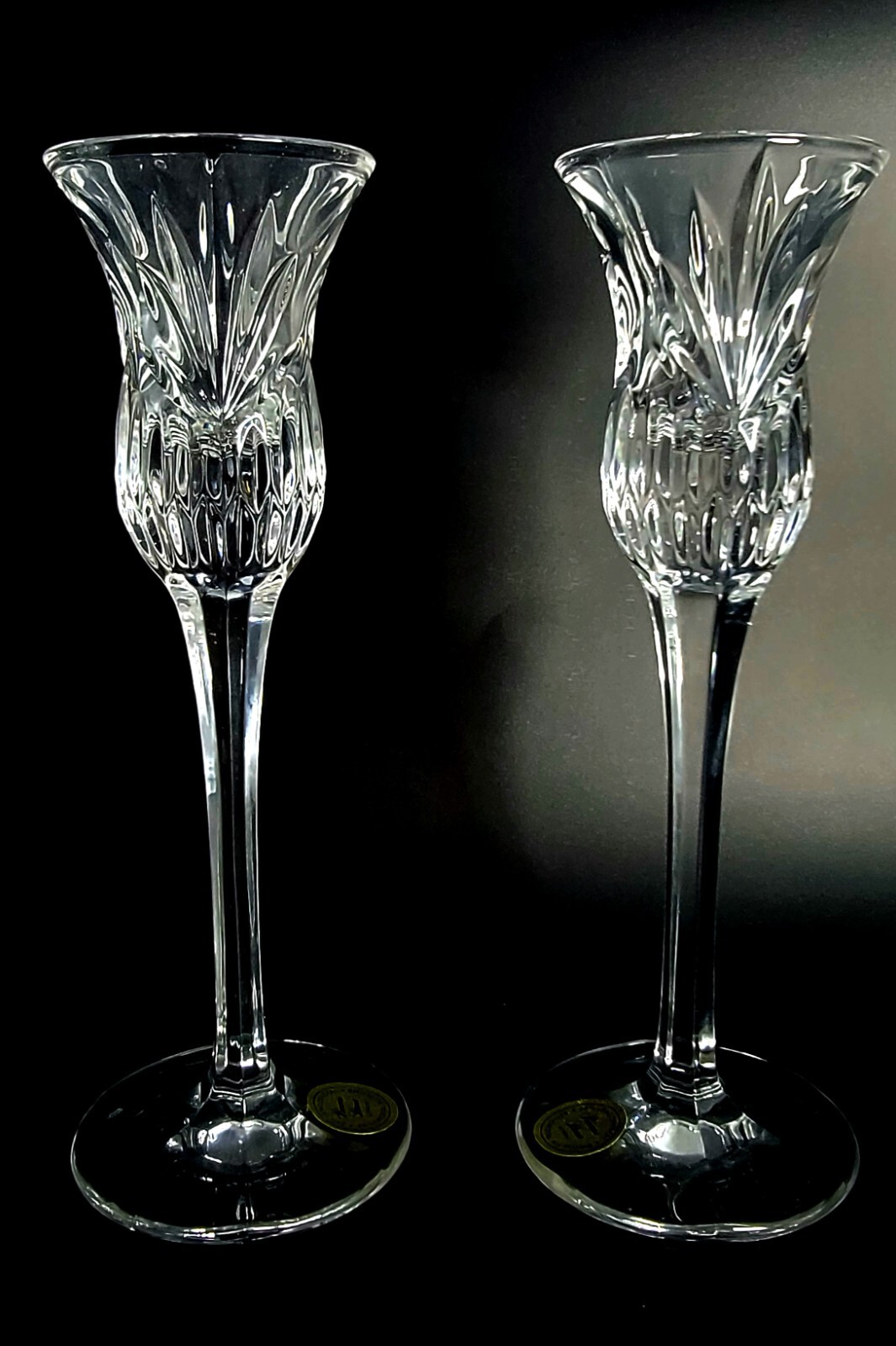 Vintage Princess House Lead Crystal Candle Holders.  Made in Germany