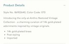 NWT Anthropologie The Restored Vintage Collection: Geometric Drop Earrings — photo 2