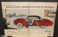 1953 Print Sales Ad Advertisement Car Automobile LINCLON 13x20 Original