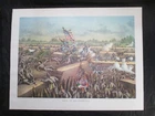 24 x 18  1960 Kurz & Allison Civil War Print - Fall of Petersburg, Virginia