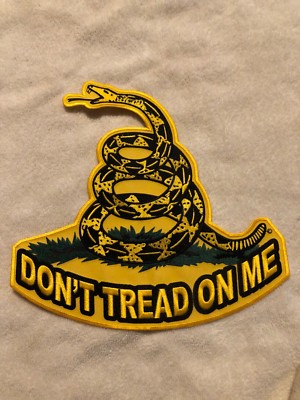 Gadsen Snake Flag Dont Thread On Me Biker Motorcycle Patch 10 X 10