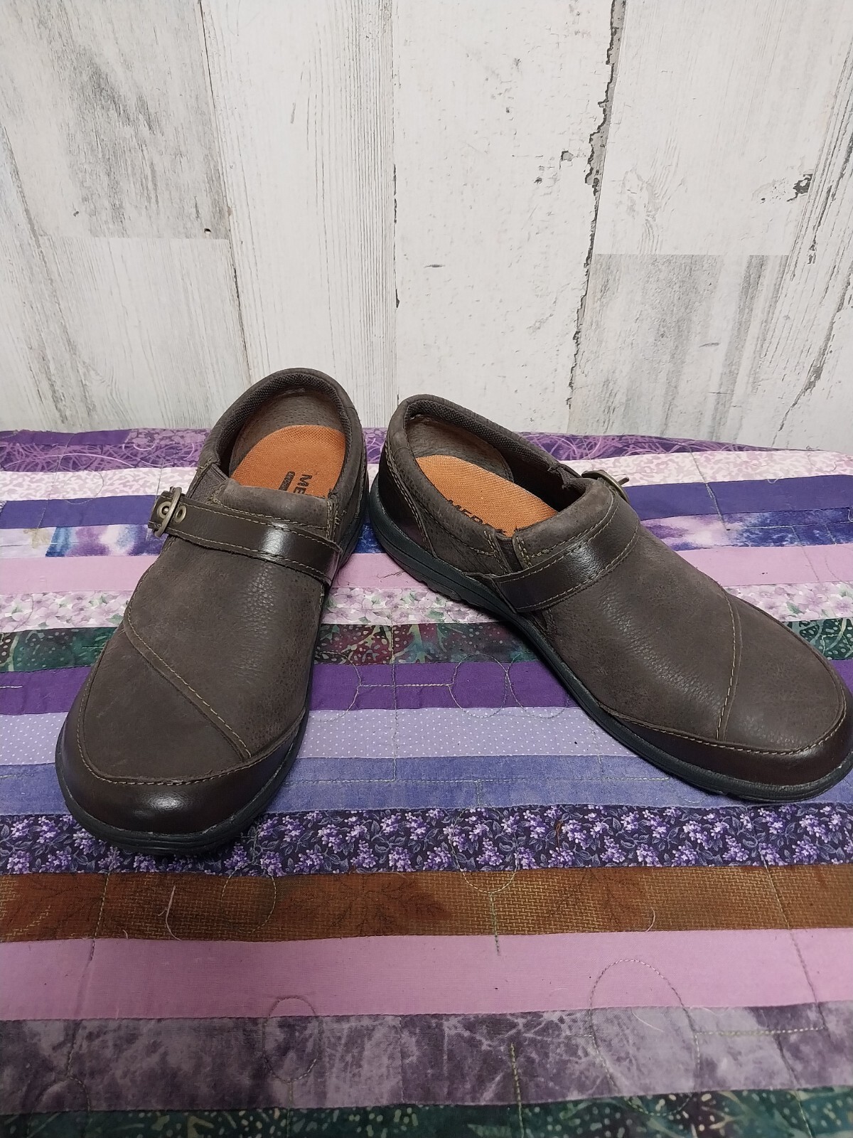 Merrell Dassie Fibbia Slip On Scarpe Pelle Espresso #J69082 Donna Taglia 6 5