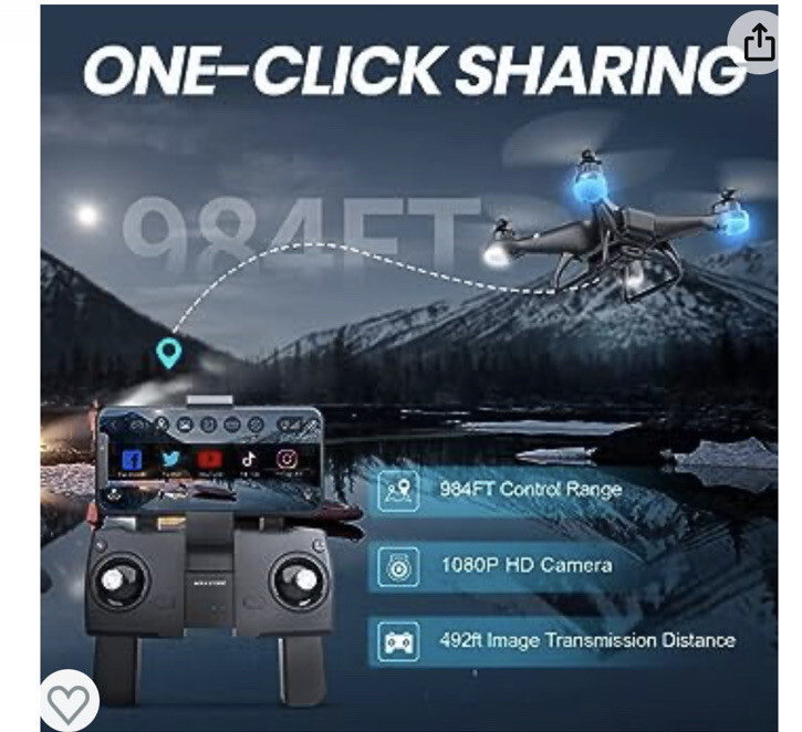 Holy Stone HS110G GPS FPV Drone with 1080p HD Live Video Camera