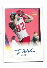 2016 Leaf Ultimate Draft On Card Auto RC Tyler Higbee Los Angeles Rams #9/25 