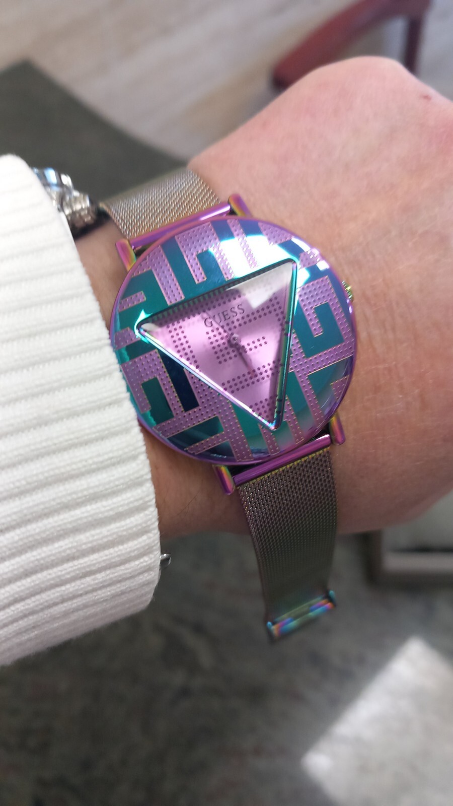 Guess Icónico Iridiscente Morado Reloj Mujer GW0479L1