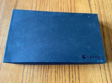 NIB Leed's Genuine Black Leather Sol Melia Resorts Passport Travel Wallet 9 X 5