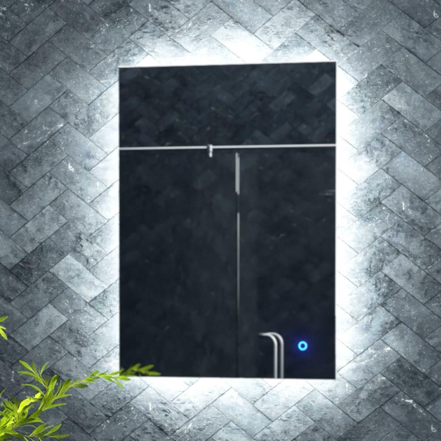 500x700mm Savannah LED Illuminated Bathroom Mirror | Demister | Cool/Warm White
