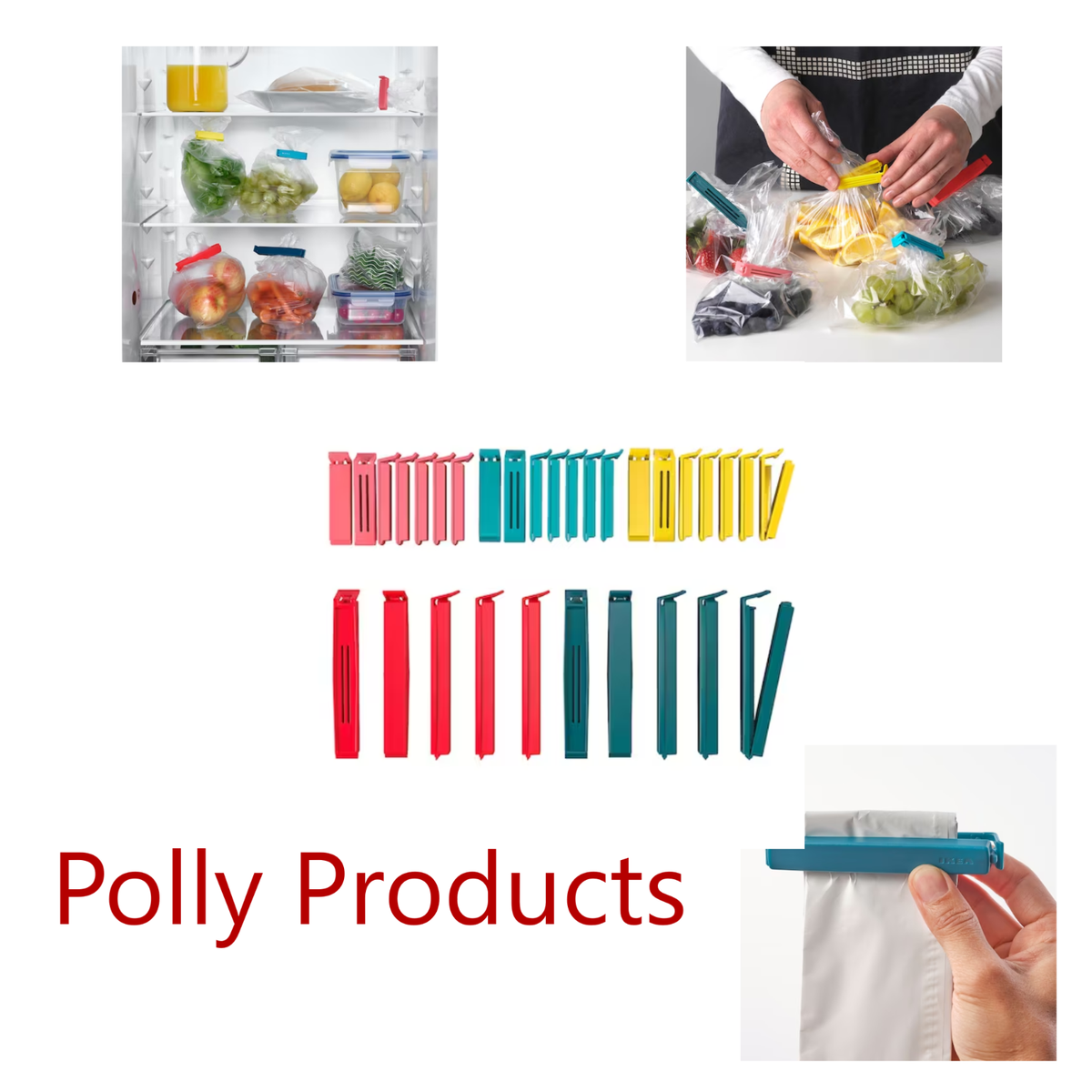 Ikea BEVARA Food Bag Sealing Clips, pack of 30 in sizes, reusable