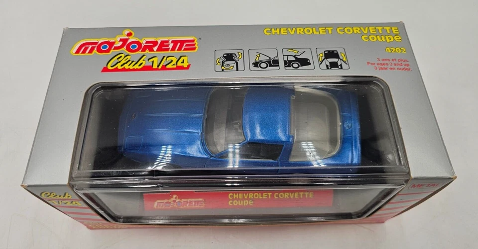 Majorette - Chevrolet Corvette Coupe - Club - 1:24 Scale #4202-NEW!! - Image 3 of 4