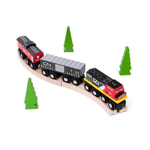 Bigjigs Rail Realistic CN Juego de Motor de Tren de Madera, Juego de Tren de Madera Accesorios - Imagen 7 de 9