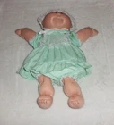 Vintage 80s Cabbage Patch Preemie Doll Blonde Girl Blue Eyes Original Outfit