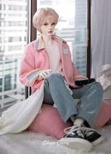 1/3 BJD Doll SD Man Uncle Resin Jointed Body Nude/Full Set Eyes Face Make Up Toy