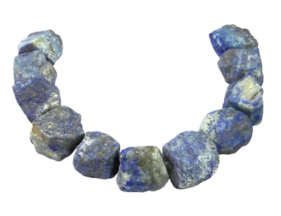   Lapislazuli Perlen naturbelassene Nuggets ca. 15-20 mm Strang (ca. 20 cm)  