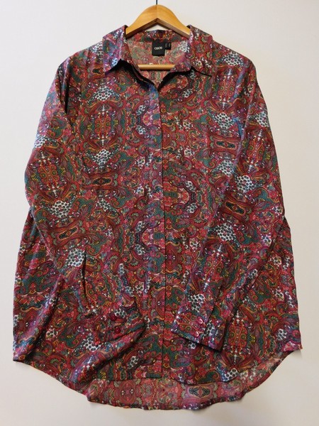 ASOS Women’s Paisley Long Sleeve Shirt US 6...L1