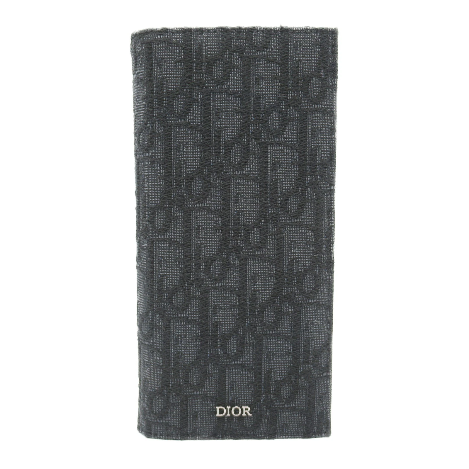 Christian Dior Trotter ZIP Long Portefeuille Portefeuille Bifold 20BBCC002YSE Jacquard Noir