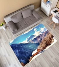 3D Snow Mountain Forest NAO5367 Game Rug Mat Elegant Photo Carpet Mat Fay