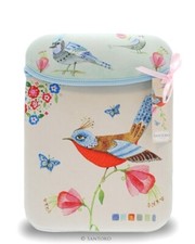 Santoro London Watercolor Birds I Pad Protective Sleeve Case