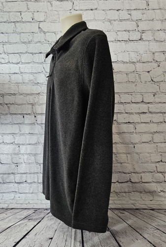 Suéter Pullover St Johns Bay Gris 1/4 Cremallera Talla Grande - Imagen 3 de 6
