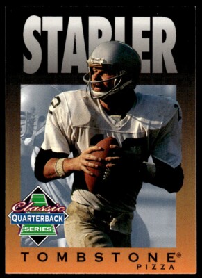 1995 TOMBSTONE PIZZA CLASSIC QUARTERBACK SERIES KEN STABLER OAKLAND RAIDERS #9E