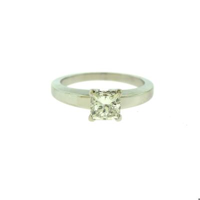 Cartier Declaration D'Amour Princess Cut Diamond Platinum Ring