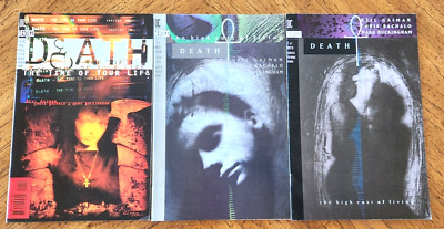 Death High Cost of Living # 1 + 3 & Death Time of Your Life # 1 Lot of 3 issues.