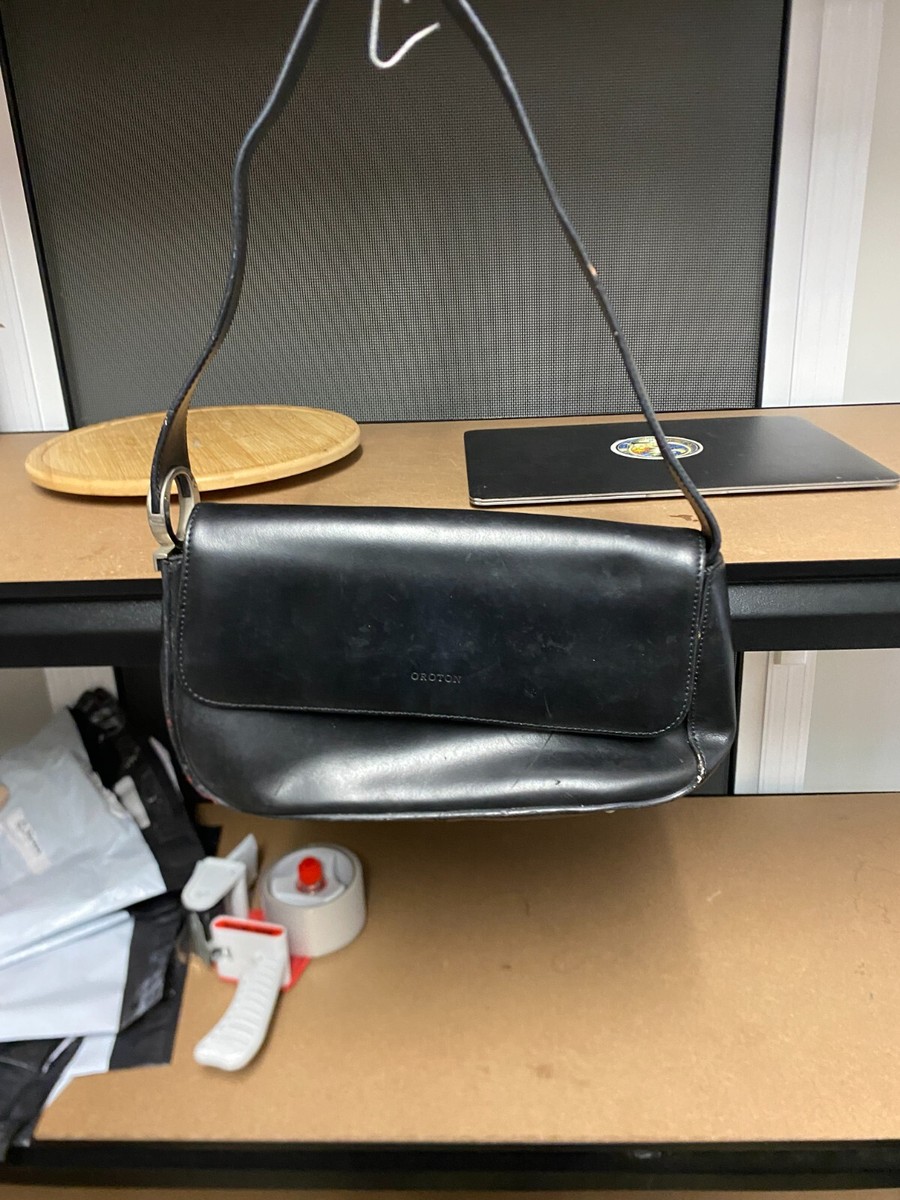 Clutch Oroton Black Leather Bag Oroton Nova Clutch AirRobe