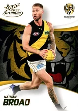 2022 RICHMOND TIGERS AFL Card NATHAN BROAD Optimum