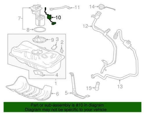 Unidad de envío de medidor de combustible genuino GM 2016-2019 Chevrolet Volt LT Premier 84487413 Foto 2 de 2