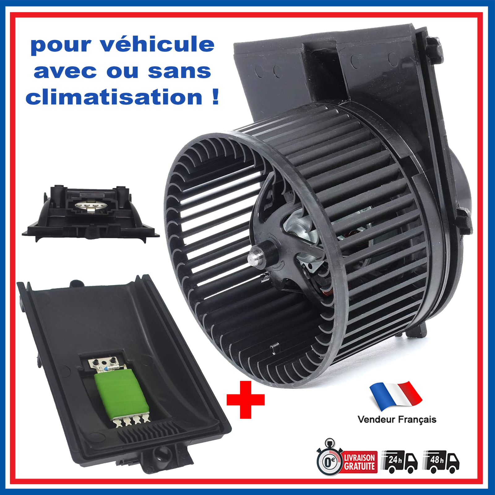 Résistance de pulseur d'air pour chauffage de Golf 4 et A3