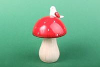 Pilz Mit Vogel Dekorationsartikel Tischdeko Fliegenpilz Herbst Autumn Holzwurm