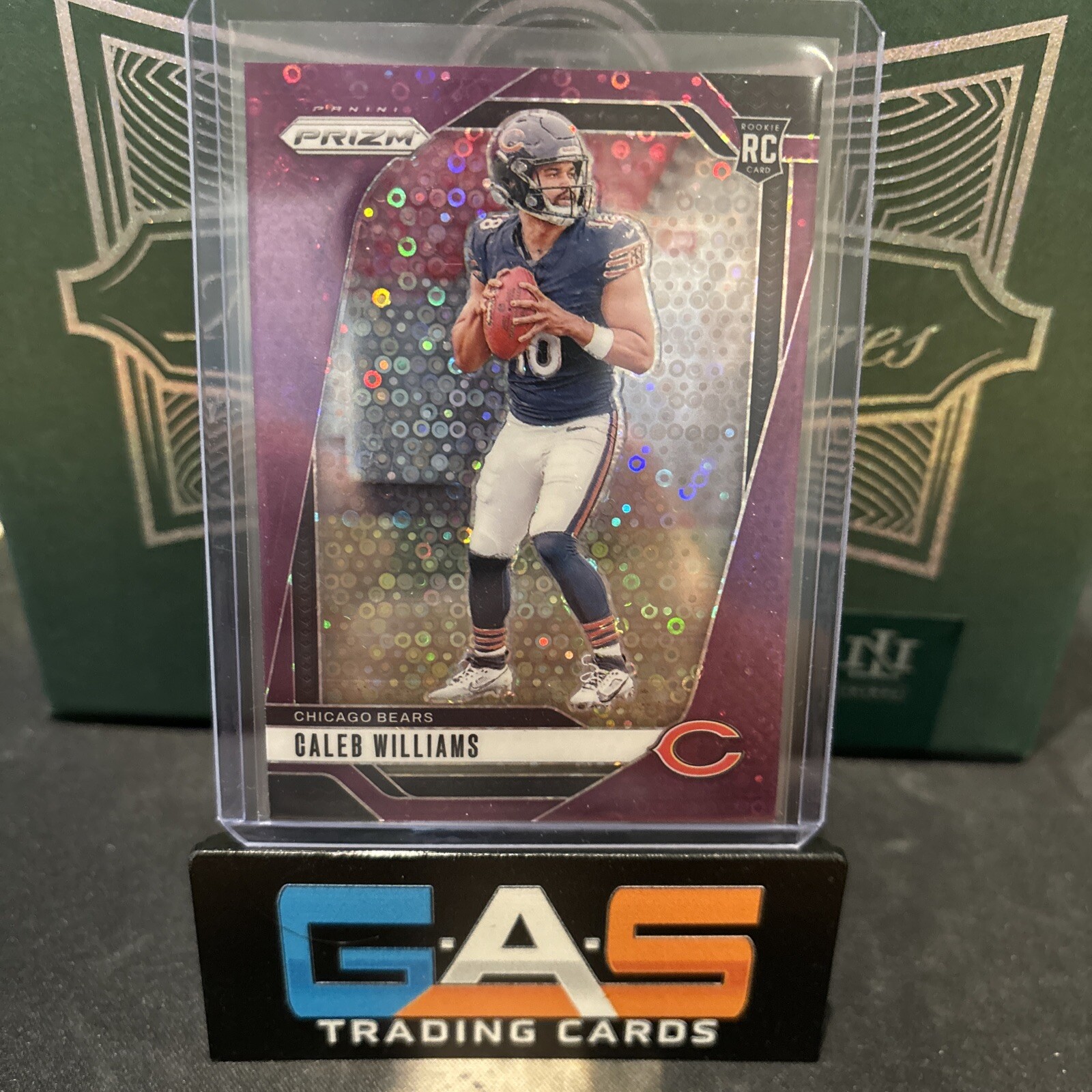 2024 Panini Prizm Purple Disco #301 Caleb Williams RC Rookie SP #49/49 Packfresh