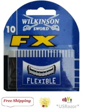 10 Wilkinson FX Razor Blade Cartridge Refill Fit Schick Performer Tracer Diamond