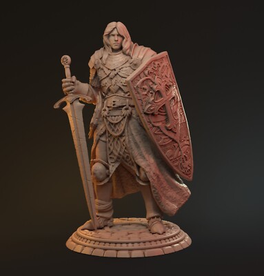Kämpfer Schwert Schild Miniatur Knights of the Round Table für Tabletop wie D&D